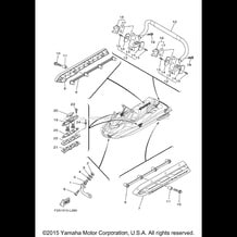 HULL & DECK 2 pour Yamaha 2015 WaveRunner FX CRUISER HO - FB1800AP - 2015