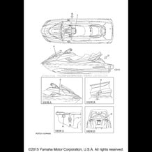 IMPORTANT LABELS pour Yamaha 2015 WaveRunner FX CRUISER HO - FB1800AP - 2015