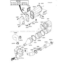 MUFFLER pour Kawasaki 1987 JS300