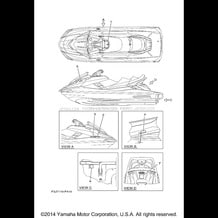 IMPORTANT LABELS pour Yamaha 2015 WaveRunner FX CRUISER SVHO - FC1800AP - 2015