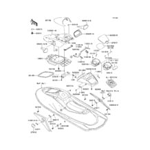 Hull Covers pour Kawasaki 2003 Ultra 130