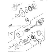 STARTER MOTOR pour Kawasaki 1987 JS300