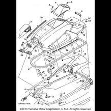 ENGINE HATCH pour Yamaha 1994 WaveRunner WAVE RAIDER 700 (RA700S) 1994