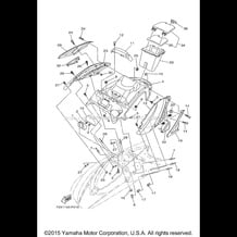 ENGINE HATCH 1 pour Yamaha 2015 WaveRunner VXR - VX1800A-P - 2015