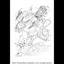 ENGINE HATCH 2 pour Yamaha 2015 WaveRunner VXR - VX1800A-P - 2015