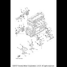 ENGINE MOUNT pour Yamaha 2015 WaveRunner VXR - VX1800A-P - 2015