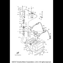 FUEL TANK pour Yamaha 2015 WaveRunner VXR - VX1800A-P - 2015