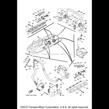 HULL & DECK pour Yamaha 2015 WaveRunner VXR - VX1800A-P - 2015