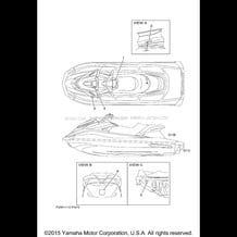 IMPORTANT LABELS pour Yamaha 2015 WaveRunner VXR - VX1800A-P - 2015