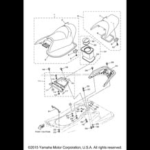 SEAT & UNDER LOCKER pour Yamaha 2015 WaveRunner VXR - VX1800A-P - 2015