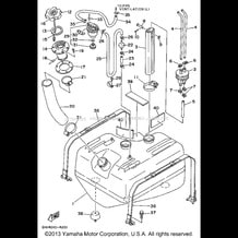 FUEL TANK pour Yamaha 1994 WaveRunner WAVE RAIDER - RA700S - 1994