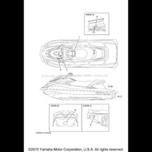 IMPORTANT LABELS pour Yamaha 2015 WaveRunner VXS - VX1800-P - 2015