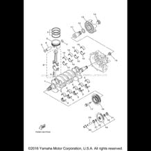 CRANKSHAFT & PISTON pour Yamaha 2015 WaveRunner WAVE RUNNER FX SHO - FA1800P - 2015