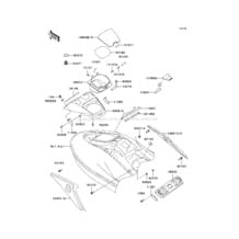 Hull Middle Fittings pour Kawasaki 2003 Ultra 150