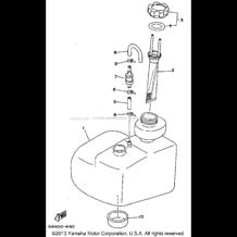 OIL TANK (FOR OIL INJECTION) pour Yamaha 1994 WaveRunner WAVE RAIDER 700 (RA700S) 1994