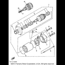 STARTING MOTOR pour Yamaha 1994 WaveRunner WAVE RAIDER 700 (RA700S) 1994