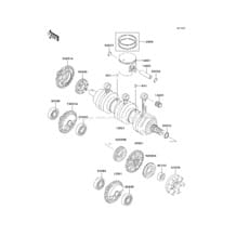 Crankshaft/Piston(s) pour Kawasaki 2004 1200 STX-R