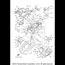 ENGINE HATCH 1 pour Yamaha 2015 WaveRunner WAVERUNNER FZR - GX1800P - 2015