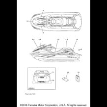 GRAPHICS pour Yamaha 2015 WaveRunner WAVERUNNER FZR - GX1800P - 2015