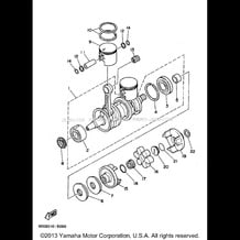 CRANKSHAFT PISTON pour Yamaha 1994 WaveRunner WAVE RUNNER III GP 700 (WRA700S) 1994