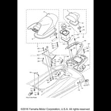 SEAT & UNDER LOCKER pour Yamaha 2015 WaveRunner WAVERUNNER FZR - GX1800P - 2015