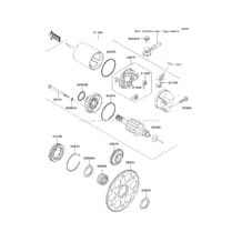 Starter Motor pour Kawasaki 2004 1200 STX-R