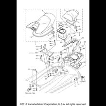 SEAT & UNDER LOCKER pour Yamaha 2015 WaveRunner WAVERUNNER FZS - GX1800AP - 2015