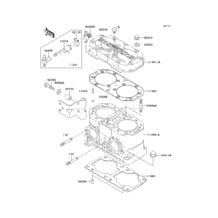 Cylinder Head/Cylinder pour Kawasaki 2004 800 SX-R