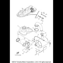 EXHAUST 3 pour Yamaha 2015 WaveRunner WAVERUNNER V1 - VX1100EP - 2015