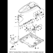 HULL DECK 2 pour Yamaha 1994 WaveRunner WAVE RUNNER III GP - WRA700S - 1994