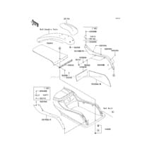 Pads pour Kawasaki 2004 800 SX-R