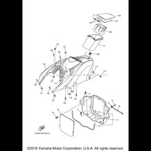 ENGINE HATCH 1 pour Yamaha 2015 WaveRunner WAVERUNNER V1 SPORT - VX1100DP - 2015