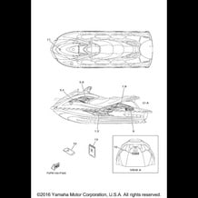 GRAPHICS pour Yamaha 2015 WaveRunner WAVERUNNER V1 SPORT - VX1100DP - 2015