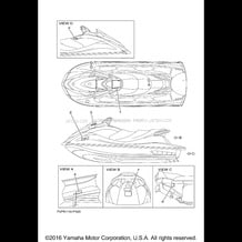 IMPORTANT LABELS pour Yamaha 2015 WaveRunner WAVERUNNER V1 SPORT - VX1100DP - 2015