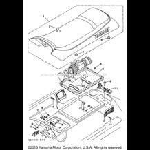 SEAT UNDER LOCKER pour Yamaha 1994 WaveRunner WAVE RUNNER III GP - WRA700S - 1994