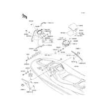 Hull Middle Fittings pour Kawasaki 2004 900 STX