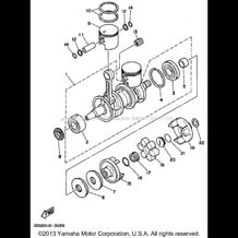 CRANKSHAFT - PISTON pour Yamaha 1994 WaveRunner WAVE RUNNER PRO VXR - WRB700S - 1994