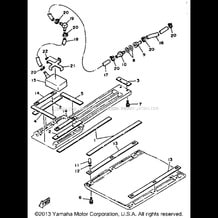 HULL - DECK 2 pour Yamaha 1989 WaveRunner WR500F - 1989