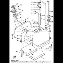 FUEL TANK pour Yamaha 1994 WaveRunner WAVE RUNNER PRO VXR - WRB700S - 1994