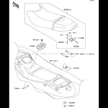 Seat pour Kawasaki 2004 STX-12F