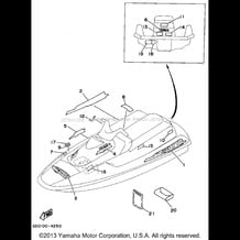 GRAPHIC - TOOL pour Yamaha 1994 WaveRunner WAVE RUNNER PRO VXR - WRB700S - 1994