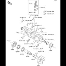 Crankshaft pour Kawasaki 2004 STX-15F