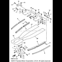 GUNWALE - MAT pour Yamaha 1994 WaveRunner WAVE RUNNER PRO VXR - WRB700S - 1994