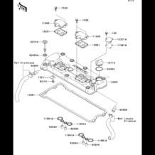 Cylinder Head Cover pour Kawasaki 2004 STX-15F