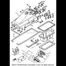 HULL-DECK 1 pour Yamaha 1989 WaveRunner WR500F - 1989