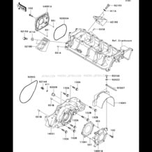 Engine Cover(s) pour Kawasaki 2004 STX-15F