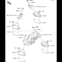 Engine Mount pour Kawasaki 2004 STX-15F