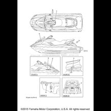 IMPORTANT LABELS pour Yamaha 2016 WaveRunner FX SVHO - FC1800R - 2016