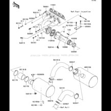 Muffler(s) pour Kawasaki 2004 STX-15F