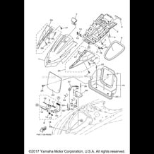 ENGINE HATCH 2 pour Yamaha 2016 WaveRunner VX CRUISER HO - VC1800R - 2016